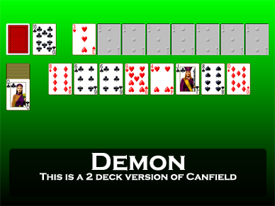 Canfield Solitaire (aka Demon Solitaire) - Play Online