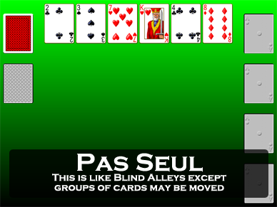 Pas Seul Solitaire - Play Online