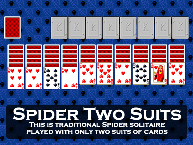Play Spider Two Suits Solitaire