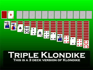 Klondike triplo (Retire três) \ Jogos de paciência Panoidl